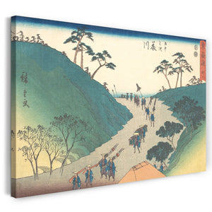 Leinwandbild Utagawa Hiroshige - Fujikawa