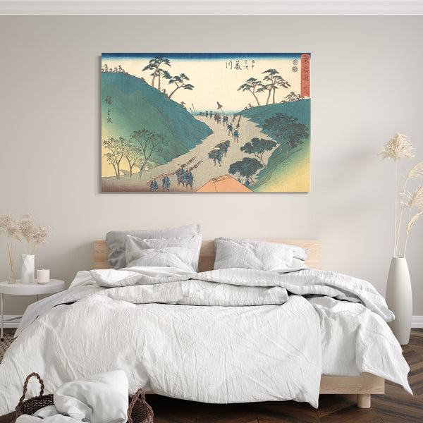 Leinwandbild Utagawa Hiroshige - Fujikawa