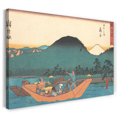 Leinwandbild Utagawa Hiroshige - Kambara
