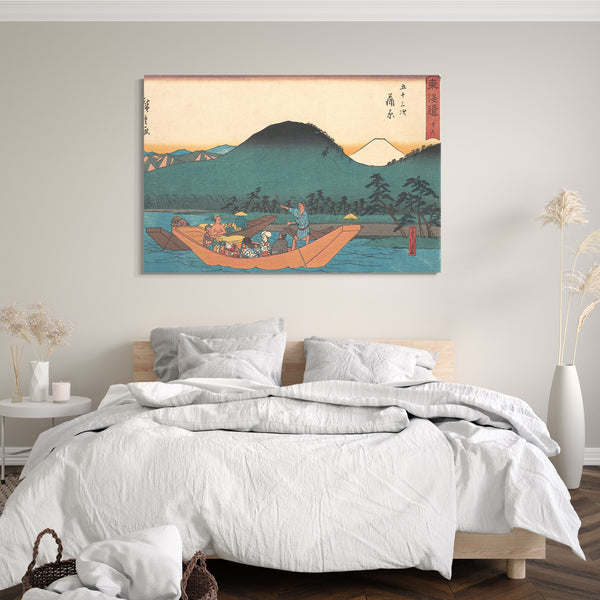 Leinwandbild Utagawa Hiroshige - Kambara