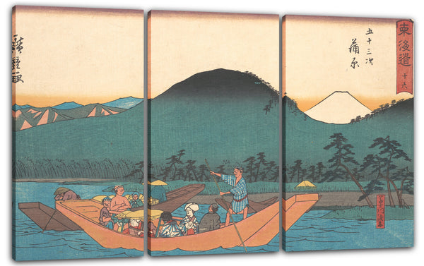 Leinwandbild Utagawa Hiroshige - Kambara