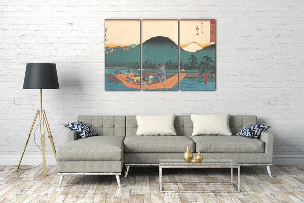 Leinwandbild Utagawa Hiroshige - Kambara