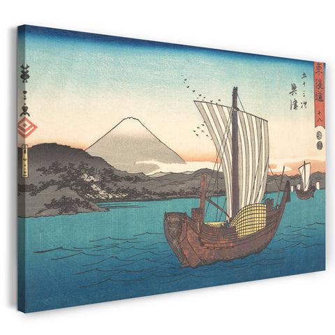 Leinwandbild Utagawa Hiroshige - Okitsu