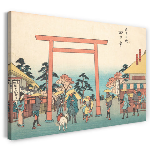 Leinwandbild Utagawa Hiroshige - Yokkaichi
