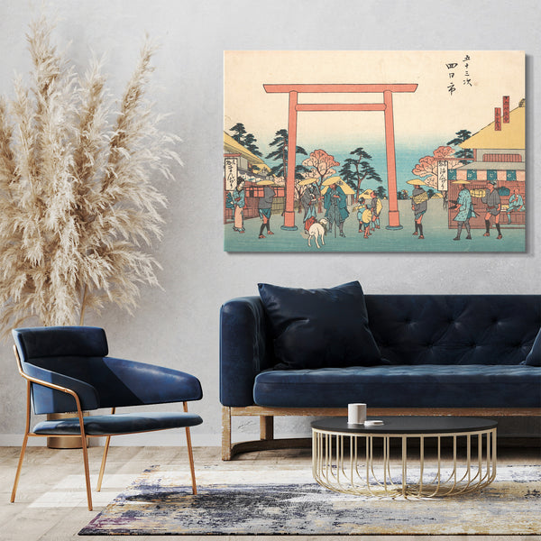 Leinwandbild Utagawa Hiroshige - Yokkaichi