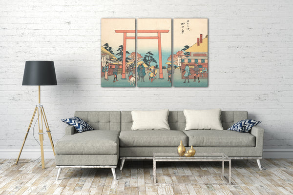 Leinwandbild Utagawa Hiroshige - Yokkaichi