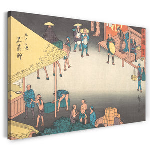 Leinwandbild Utagawa Hiroshige - Ishiyakushi