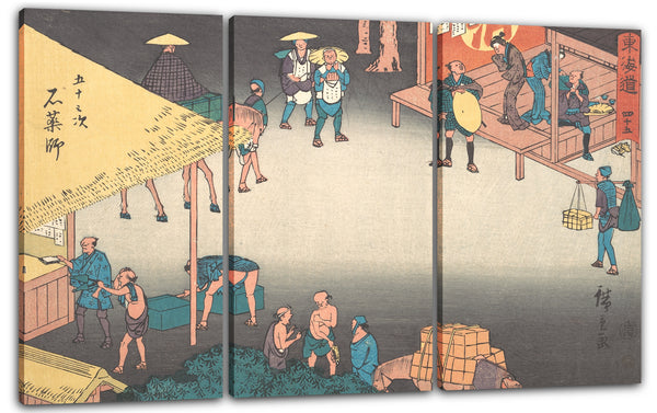 Leinwandbild Utagawa Hiroshige - Ishiyakushi