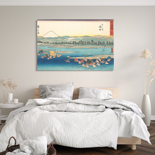 Leinwandbild Utagawa Hiroshige - Shimada