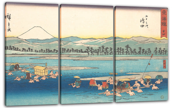 Leinwandbild Utagawa Hiroshige - Shimada