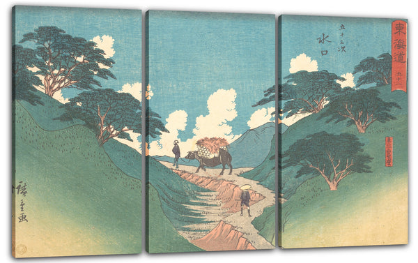 Leinwandbild Utagawa Hiroshige - Minaguchi