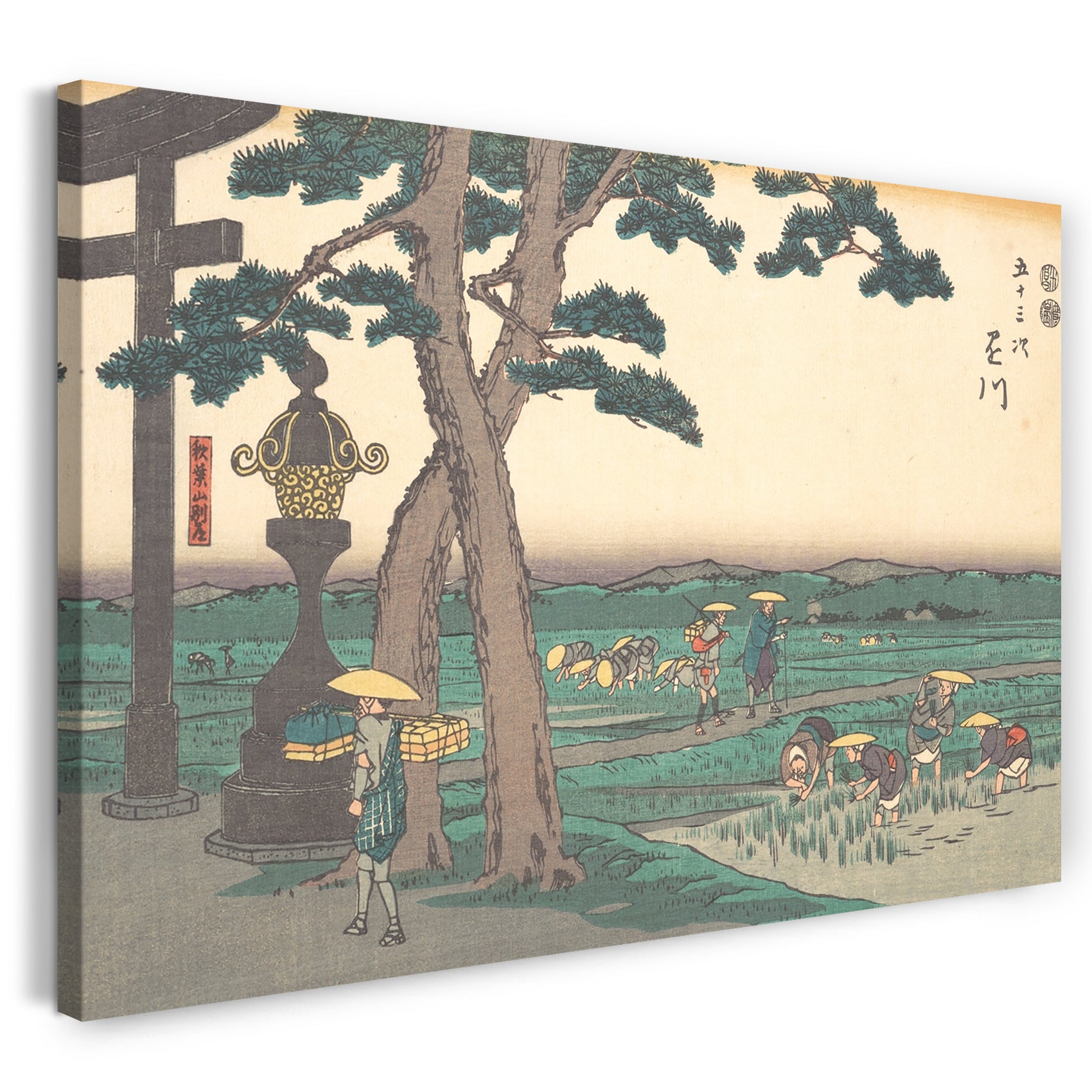 Leinwandbild Utagawa Hiroshige - Kakegawa