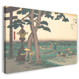 Leinwandbild Utagawa Hiroshige - Kakegawa