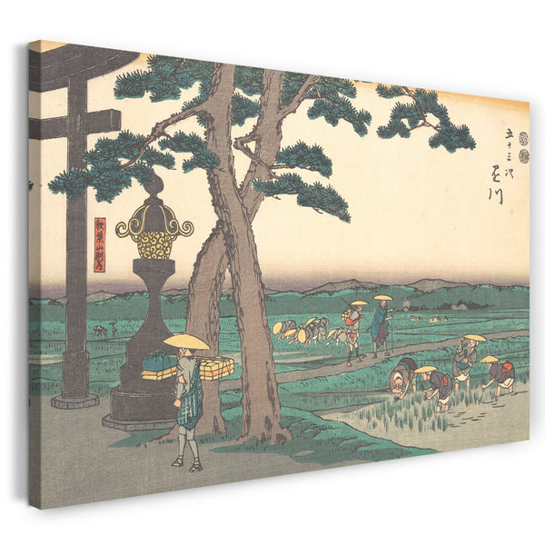 Leinwandbild Utagawa Hiroshige - Kakegawa