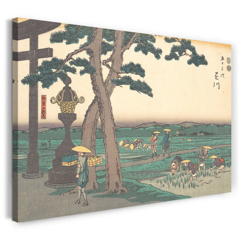 Leinwandbild Utagawa Hiroshige - Kakegawa