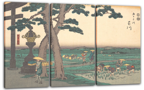 Leinwandbild Utagawa Hiroshige - Kakegawa