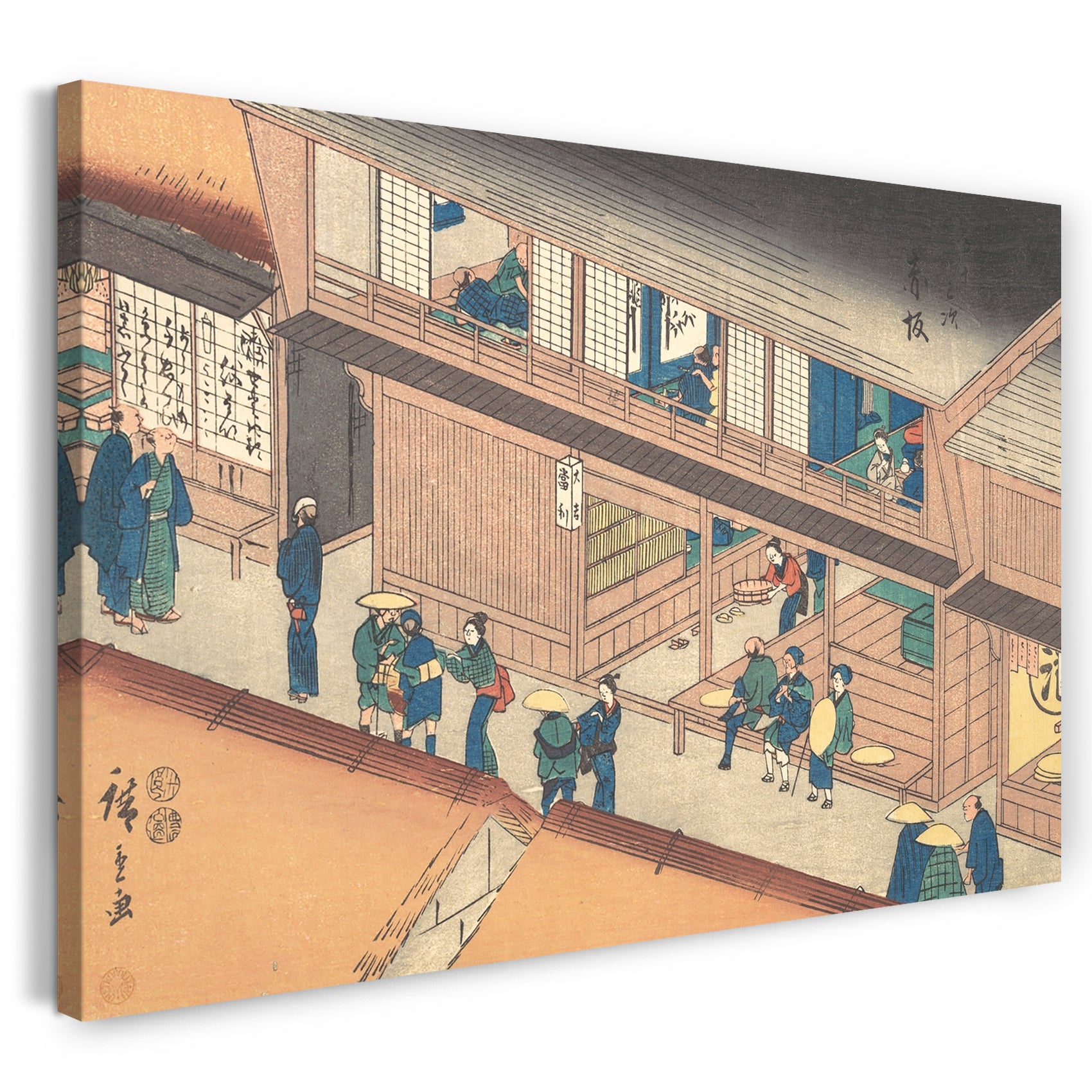 Leinwandbild Utagawa Hiroshige - Akasaka