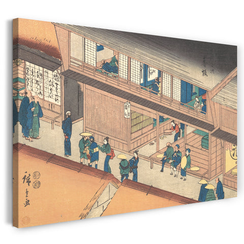 Leinwandbild Utagawa Hiroshige - Akasaka