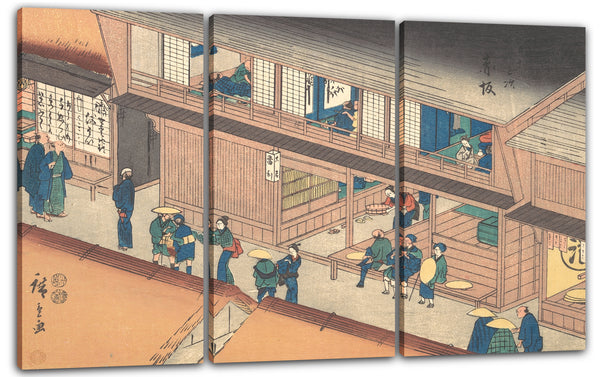 Leinwandbild Utagawa Hiroshige - Akasaka