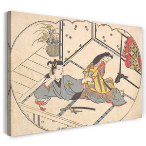 Leinwandbild Furuyama Moroshige - Szene in einem Joroya