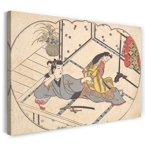 Leinwandbild Furuyama Moroshige - Szene in einem Joroya