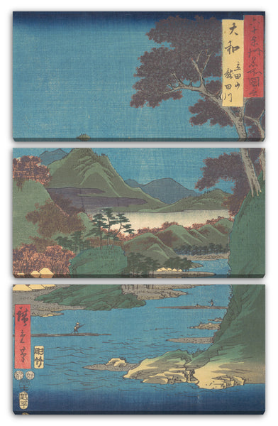 Leinwandbild Utagawa Hiroshige - Yamato, Tatsutayama, Tatsutagawa