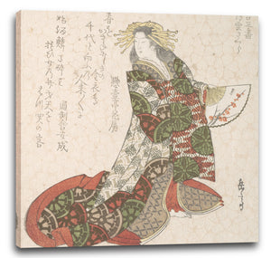 Leinwandbild Yashima Gakutei - Kurtisane Usugumo