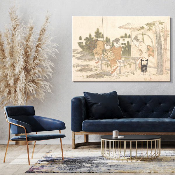 Leinwandbild Katsushika Hokusai - Motiv aus einem Druck