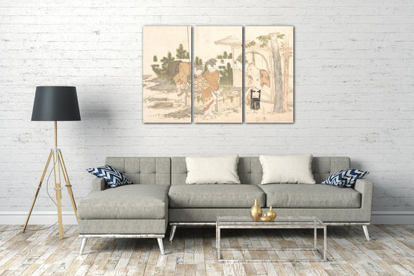 Leinwandbild Katsushika Hokusai - Motiv aus einem Druck