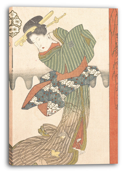 Leinwandbild Totoya Hokkei - Kurtisane tanzt