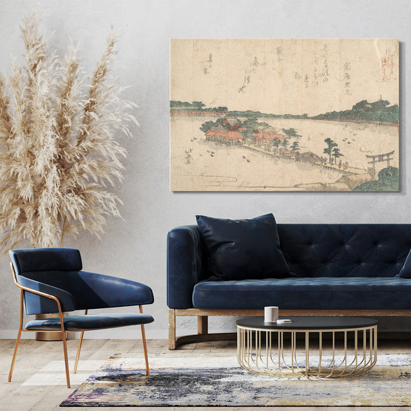 Leinwandbild Katsushika Hokusai - Motiv aus einem Druck