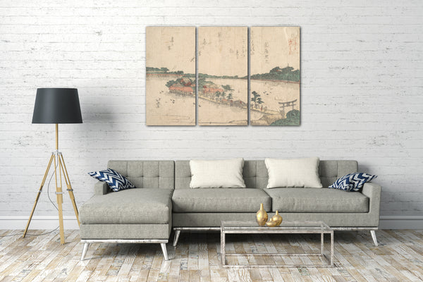 Leinwandbild Katsushika Hokusai - Motiv aus einem Druck