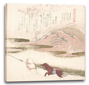 Leinwandbild Kubo Shunman - Schneelandschaft