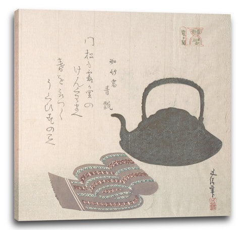 Leinwandbild Sunayama Gosei - Kessel und Schärpe