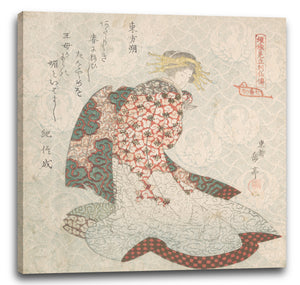 Leinwandbild Yashima Gakutei - Kurtisane