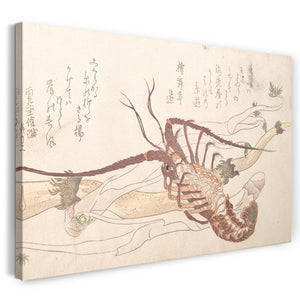 Leinwandbild Kubo Shunman - Hummer und Gemüse