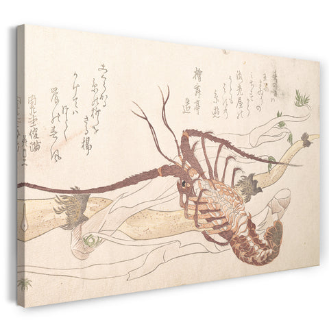 Leinwandbild Kubo Shunman - Hummer und Gemüse