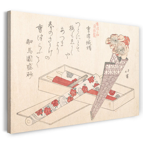 Leinwandbild Totoya Hokkei - Kerzen von Aizu