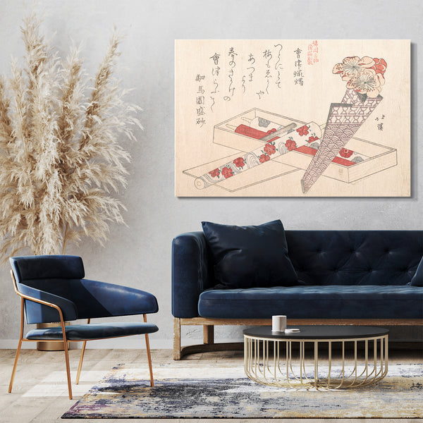 Leinwandbild Totoya Hokkei - Kerzen von Aizu