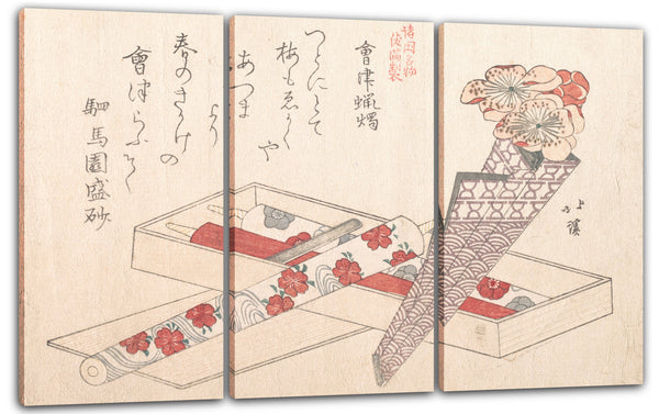 Leinwandbild Totoya Hokkei - Kerzen von Aizu