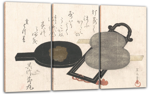 Leinwandbild Kikugawa Eizan - Spiegel und Ständer