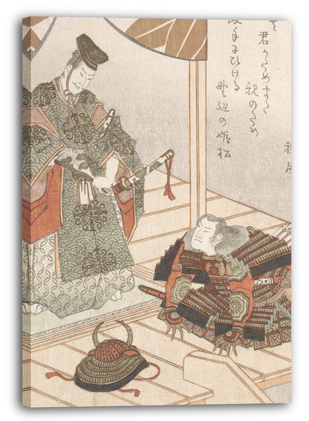 Leinwandbild Yashima Gakutei - Edelmann und Krieger