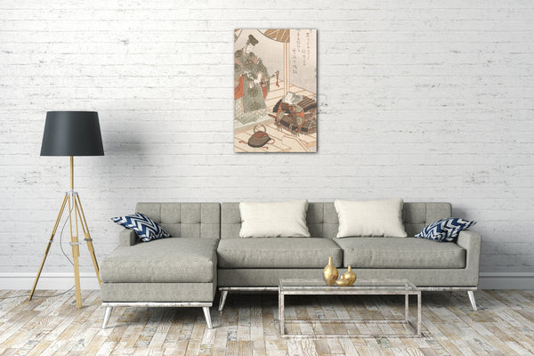 Leinwandbild Yashima Gakutei - Edelmann und Krieger
