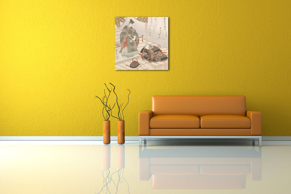 Leinwandbild Yashima Gakutei - Edelmann und Krieger