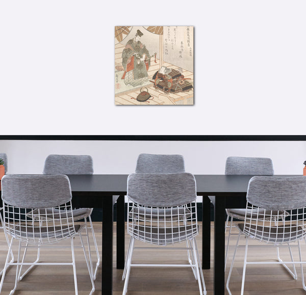 Leinwandbild Yashima Gakutei - Edelmann und Krieger