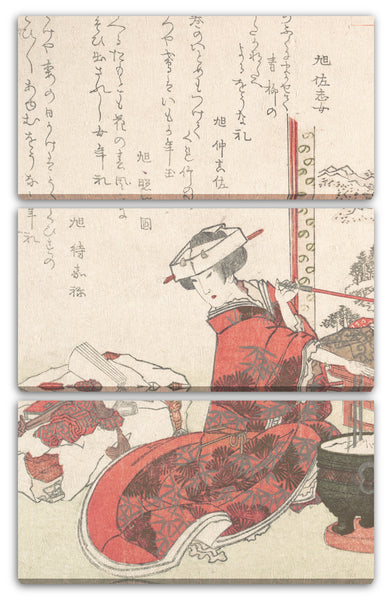 Leinwandbild Yashima Gakutei - Kurtisane
