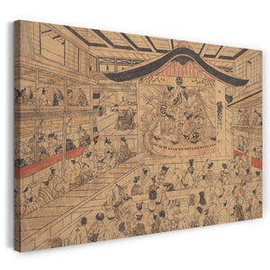 Leinwandbild Okumura Masanobu - Im Theater