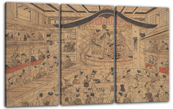 Leinwandbild Okumura Masanobu - Im Theater