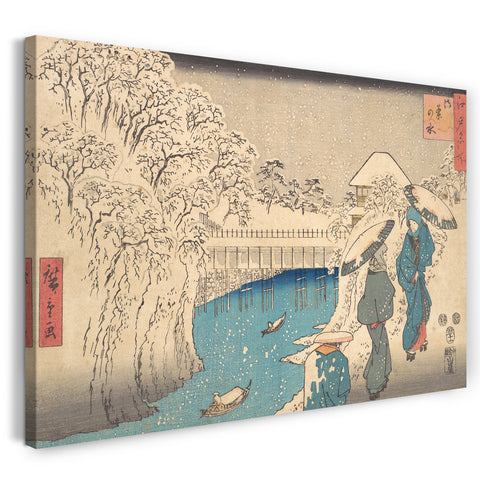 Leinwandbild Utagawa Hiroshige - Meguro