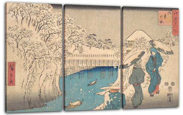 Leinwandbild Utagawa Hiroshige - Meguro